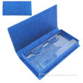 Diamond Eyelash Boxes red eyelash box rectangle glitter lash case Supplier